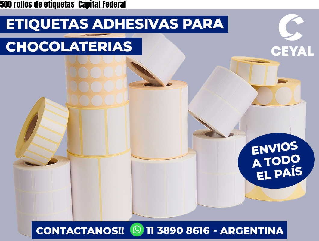 500 rollos de etiquetas  Capital Federal