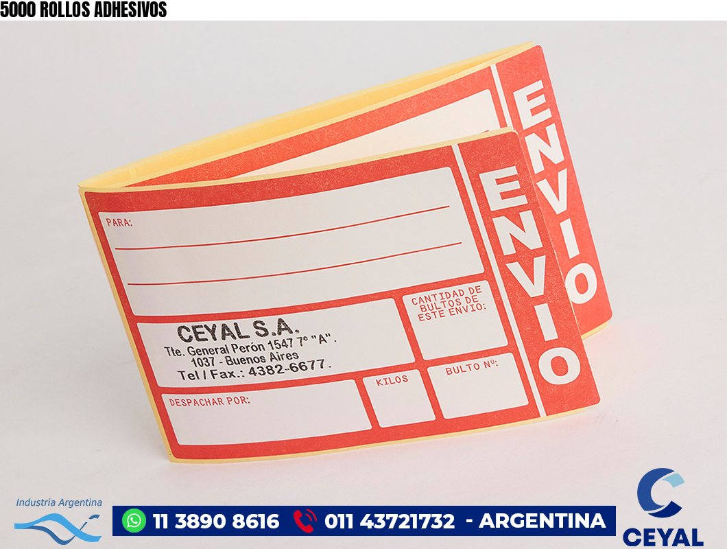 5000 ROLLOS ADHESIVOS