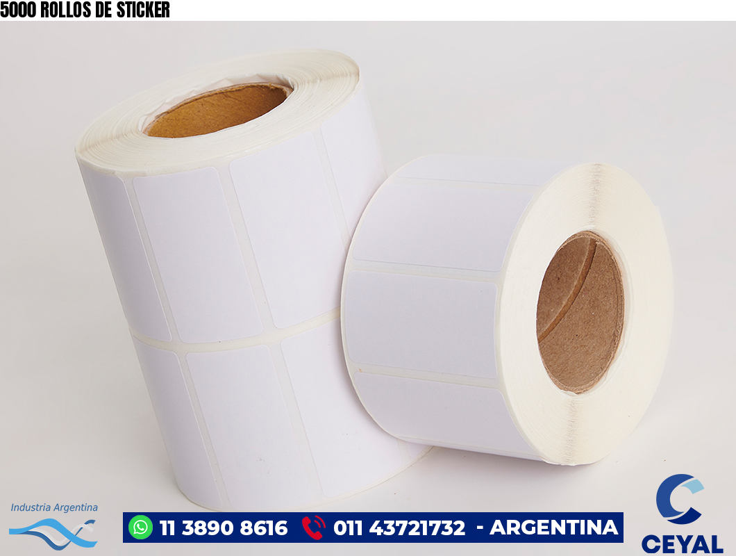 5000 ROLLOS DE STICKER