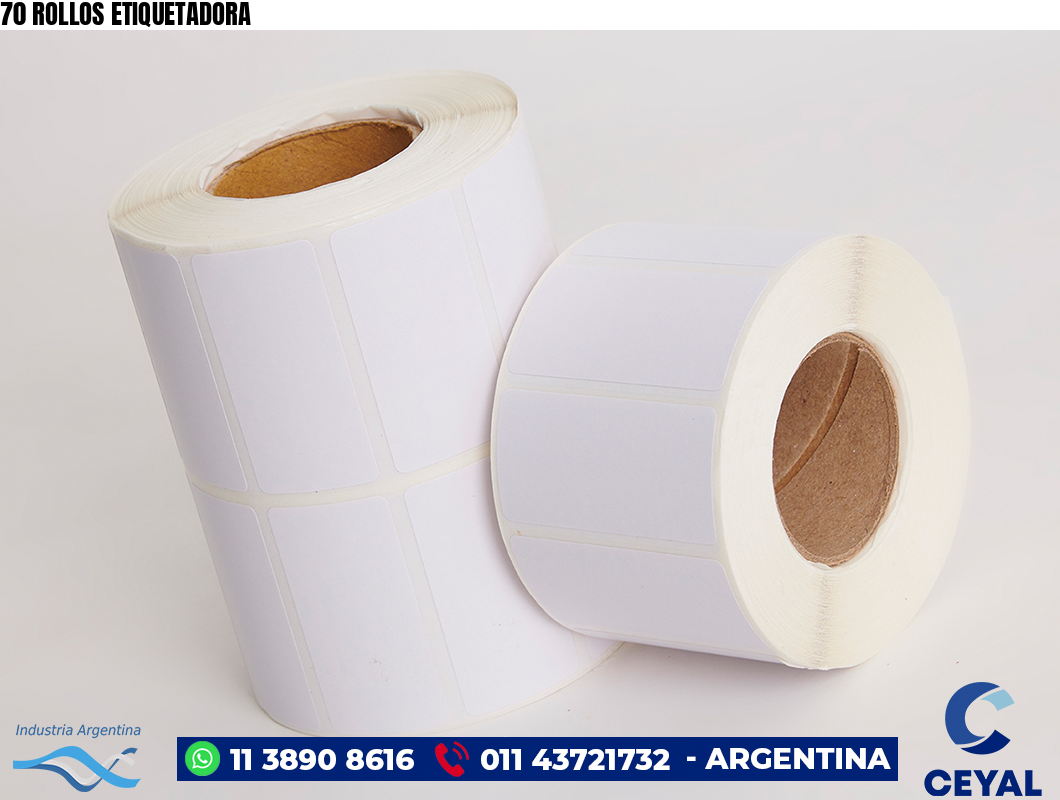 70 ROLLOS ETIQUETADORA