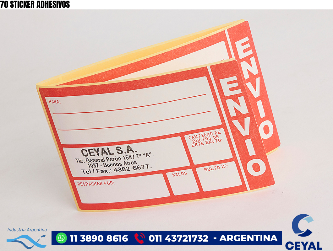 70 STICKER ADHESIVOS