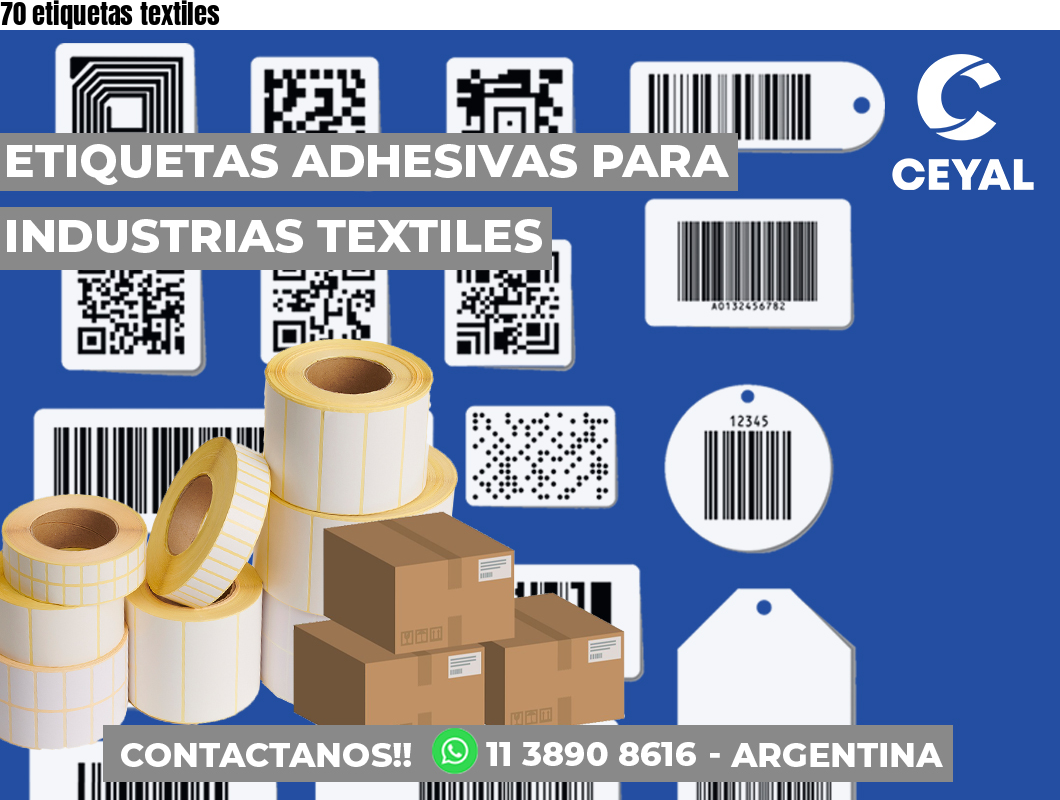 70 etiquetas textiles
