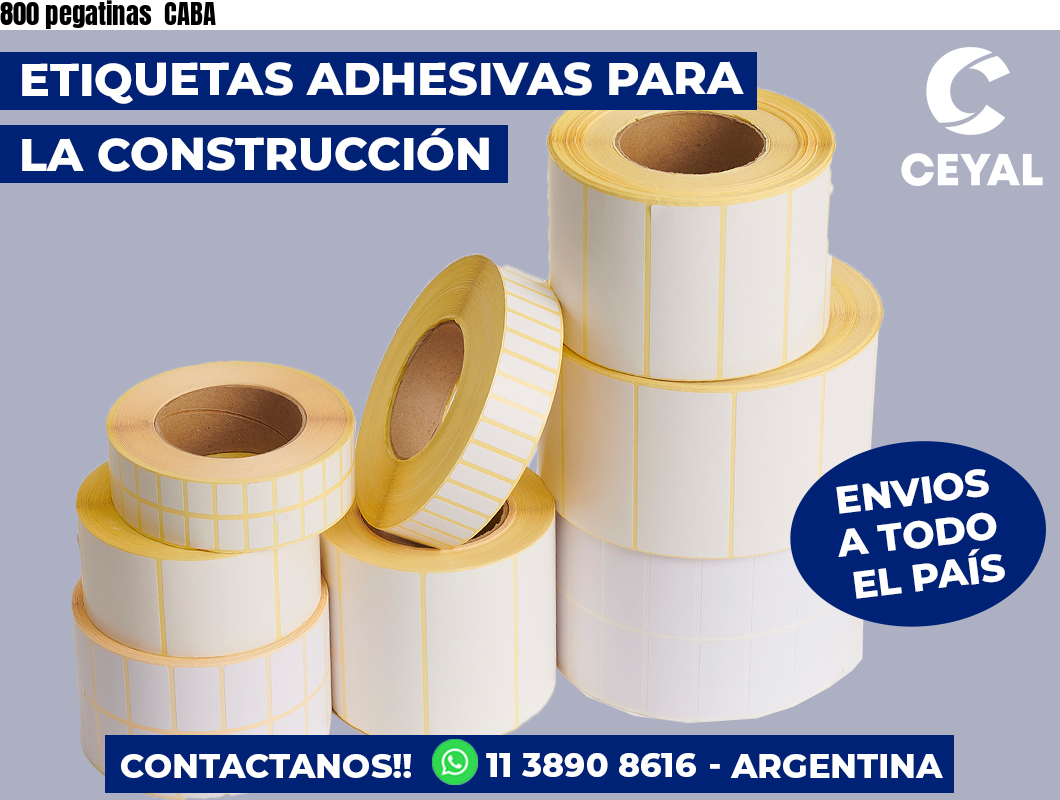 800 pegatinas  CABA