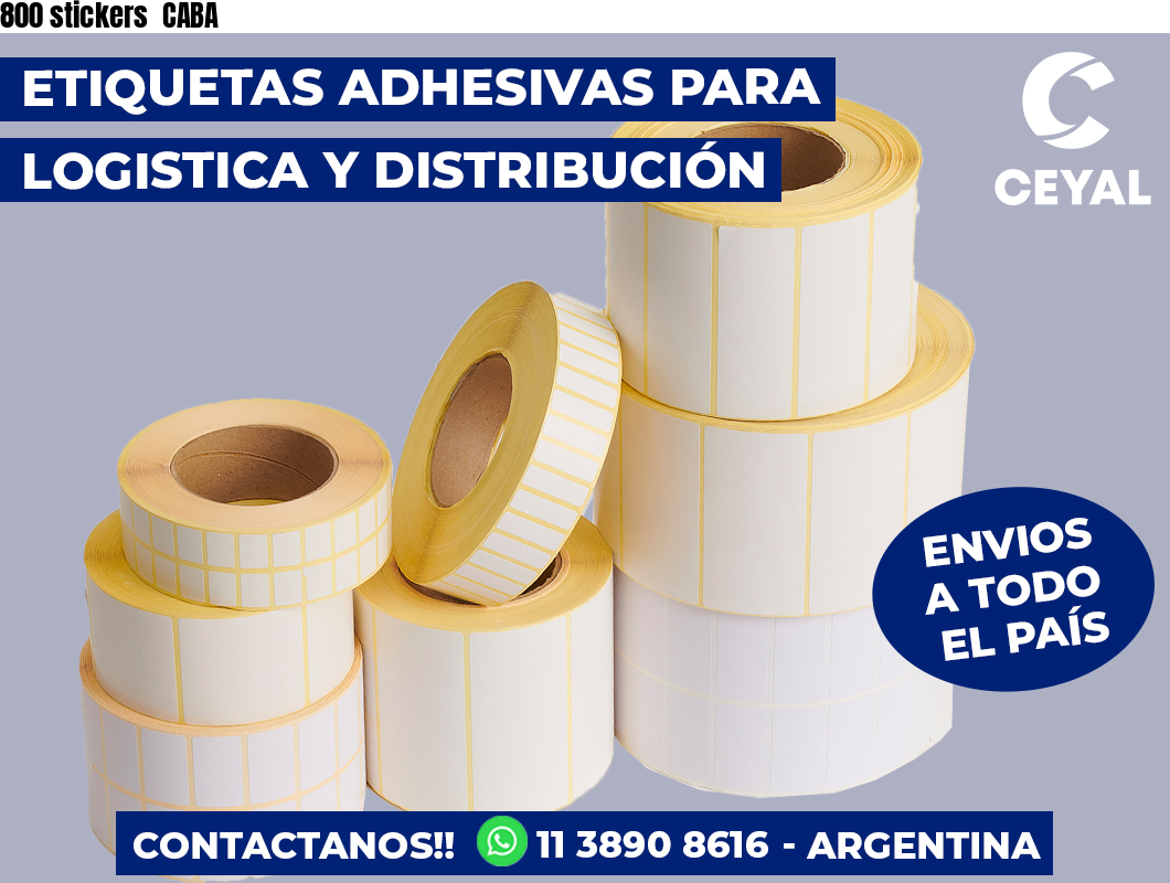 800 stickers CABA
