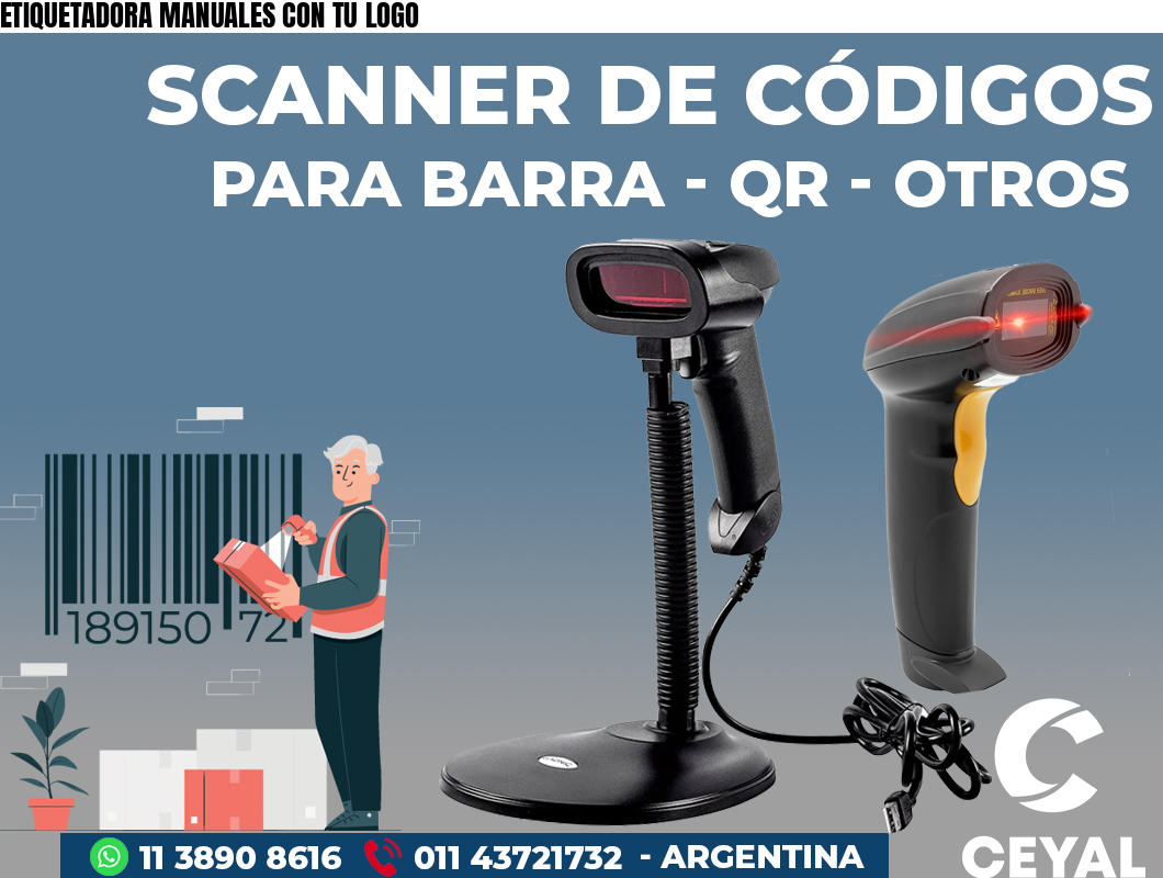 ETIQUETADORA MANUALES CON TU LOGO