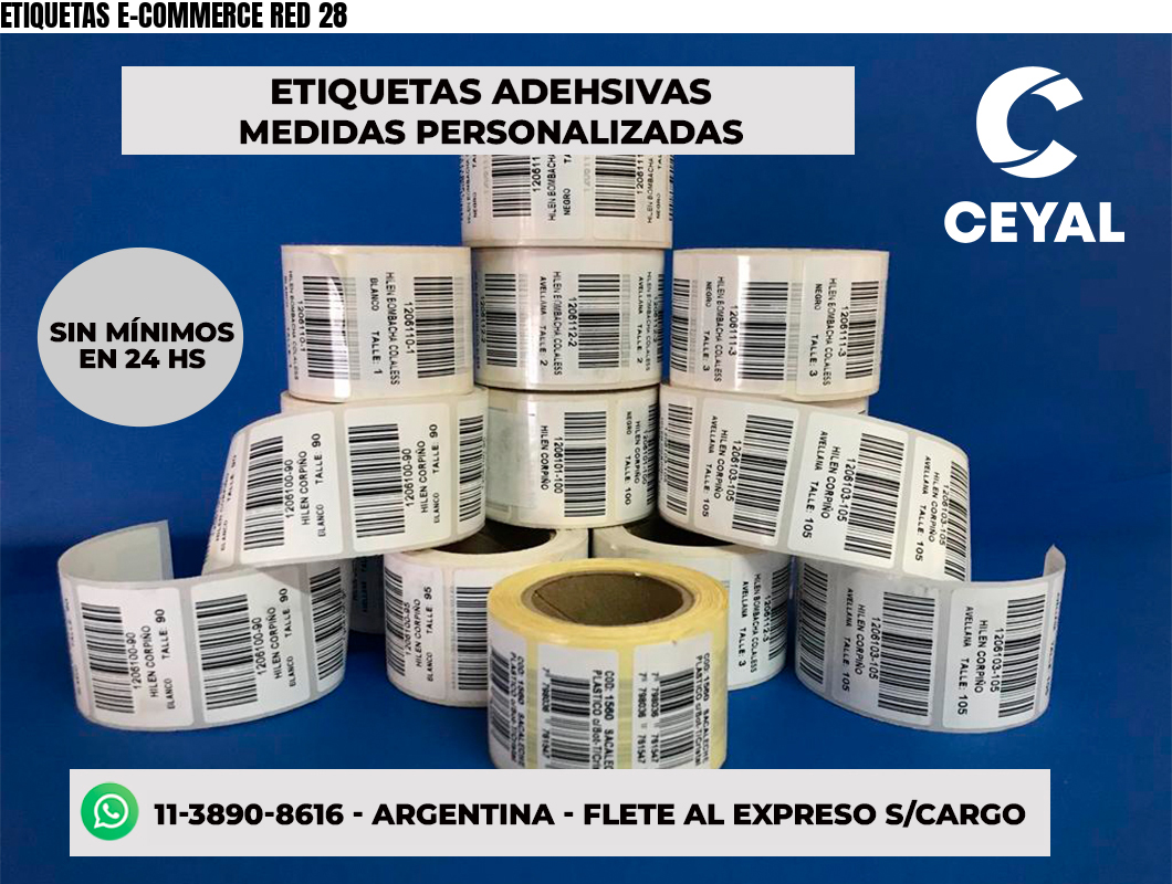 ETIQUETAS E-COMMERCE RED 28