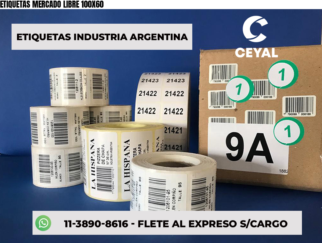 ETIQUETAS MERCADO LIBRE 100X60