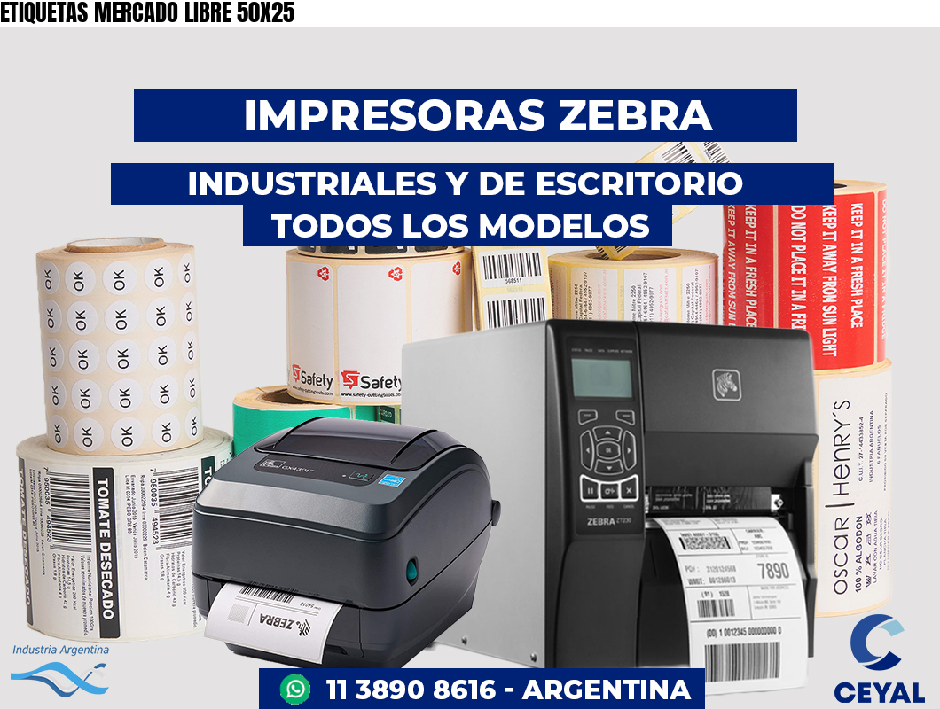 ETIQUETAS MERCADO LIBRE 50X25