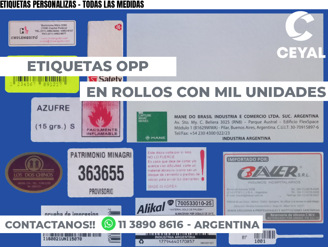 ETIQUETAS PERSONALIZAS – TODAS LAS MEDIDAS