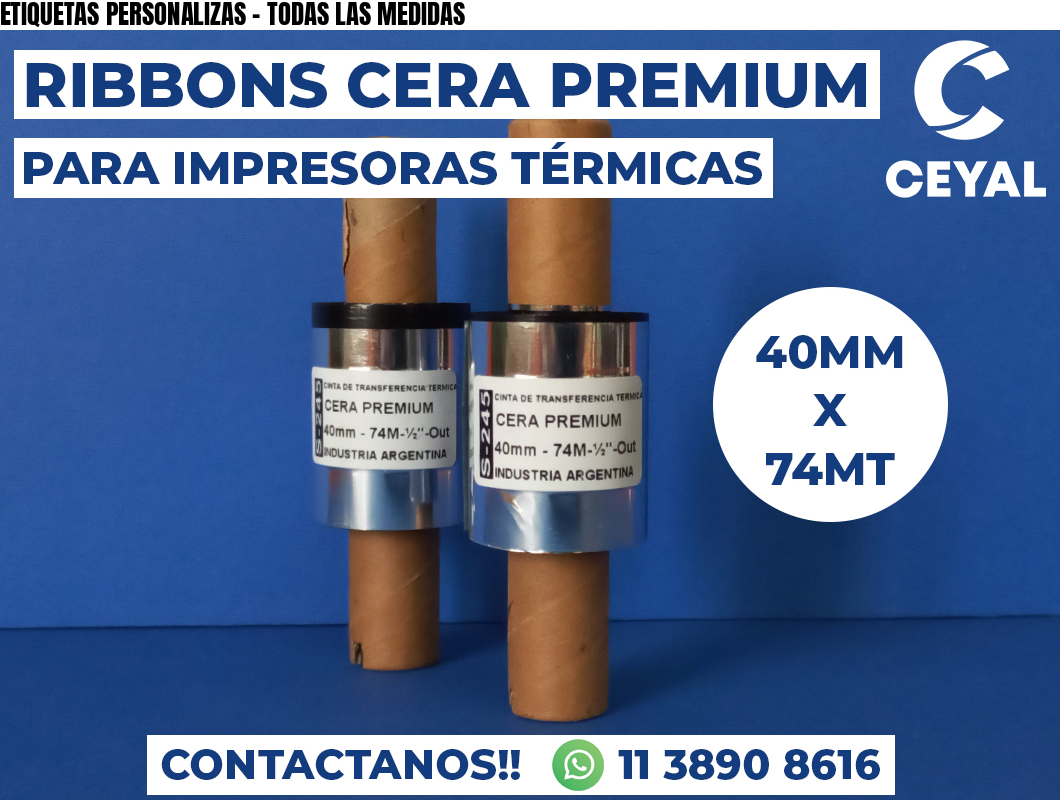 ETIQUETAS PERSONALIZAS - TODAS LAS MEDIDAS