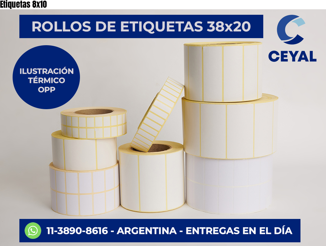 Etiquetas 8×10