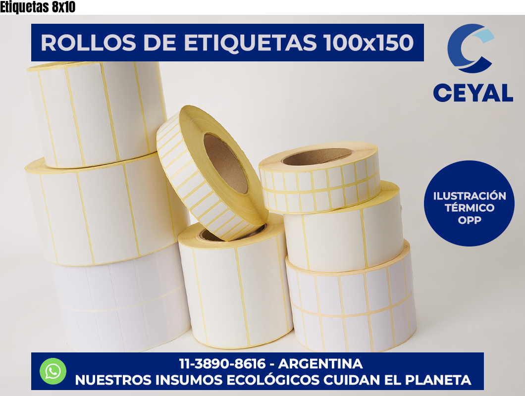 Etiquetas 8×10