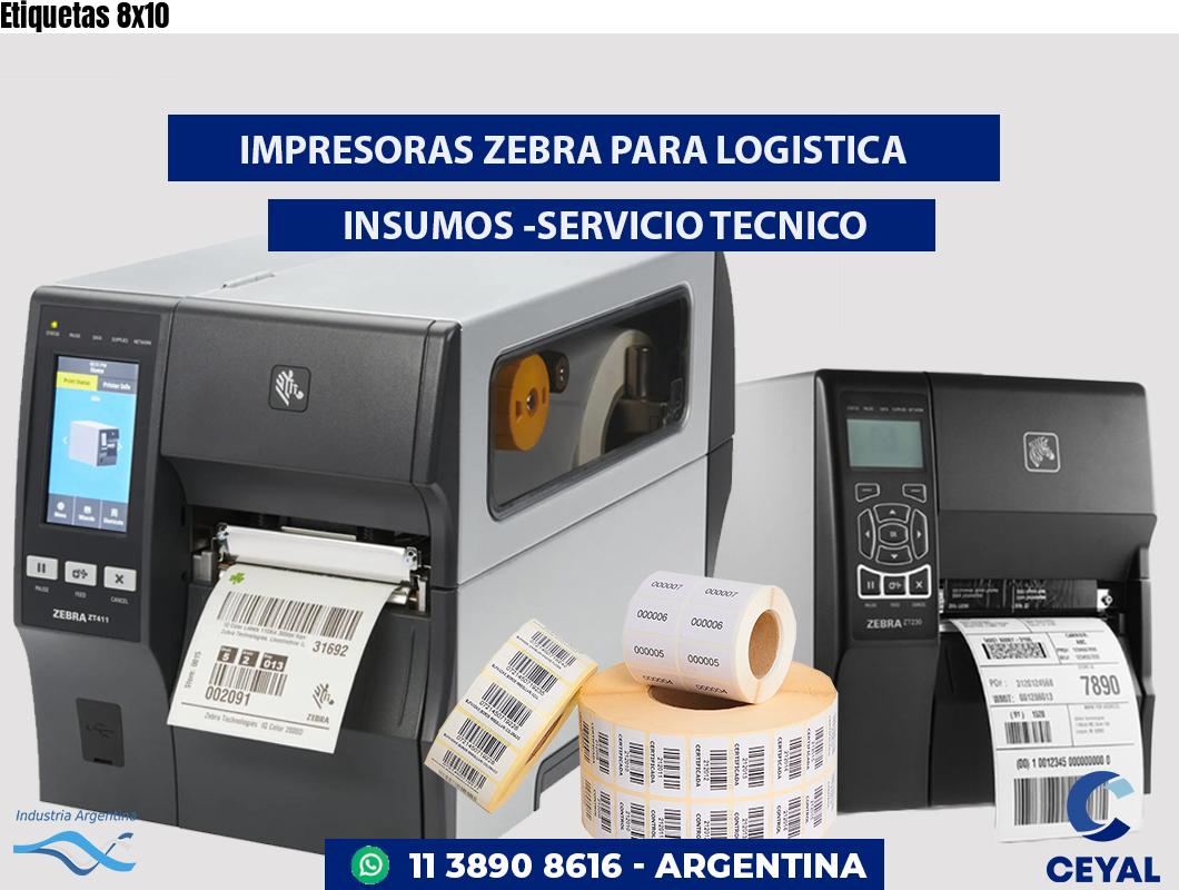 Etiquetas 8x10
