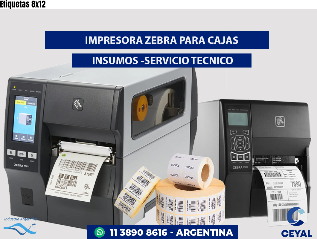 Etiquetas 8x12