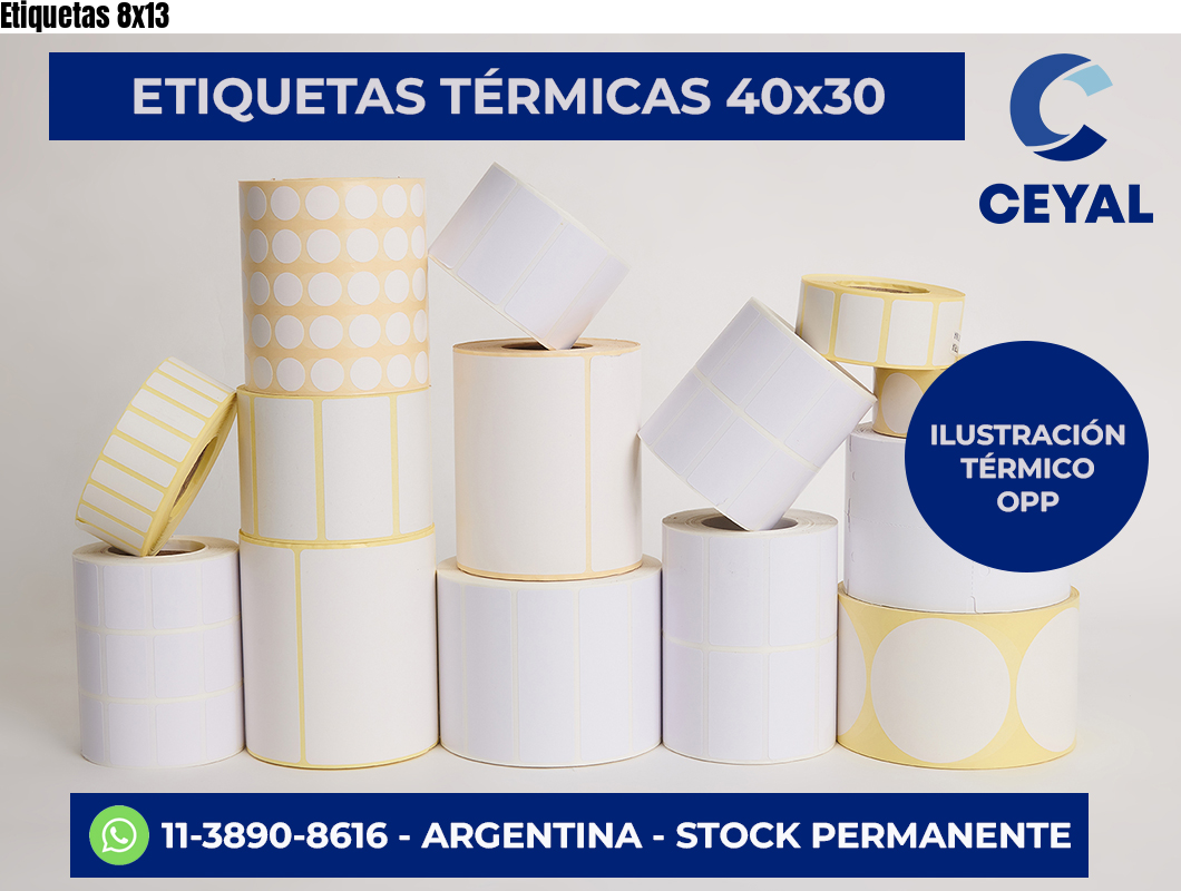 Etiquetas 8×13