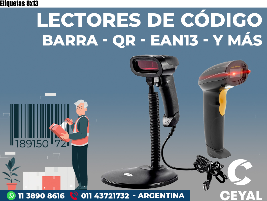 Etiquetas 8x13