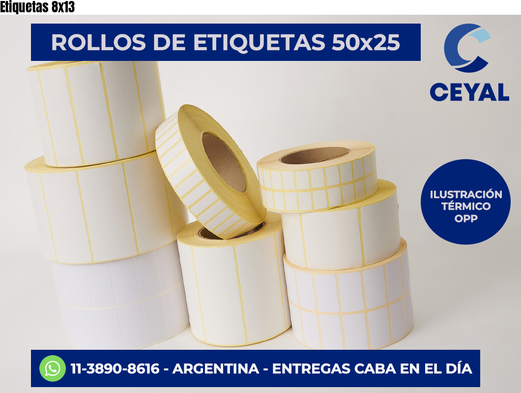 Etiquetas 8×13