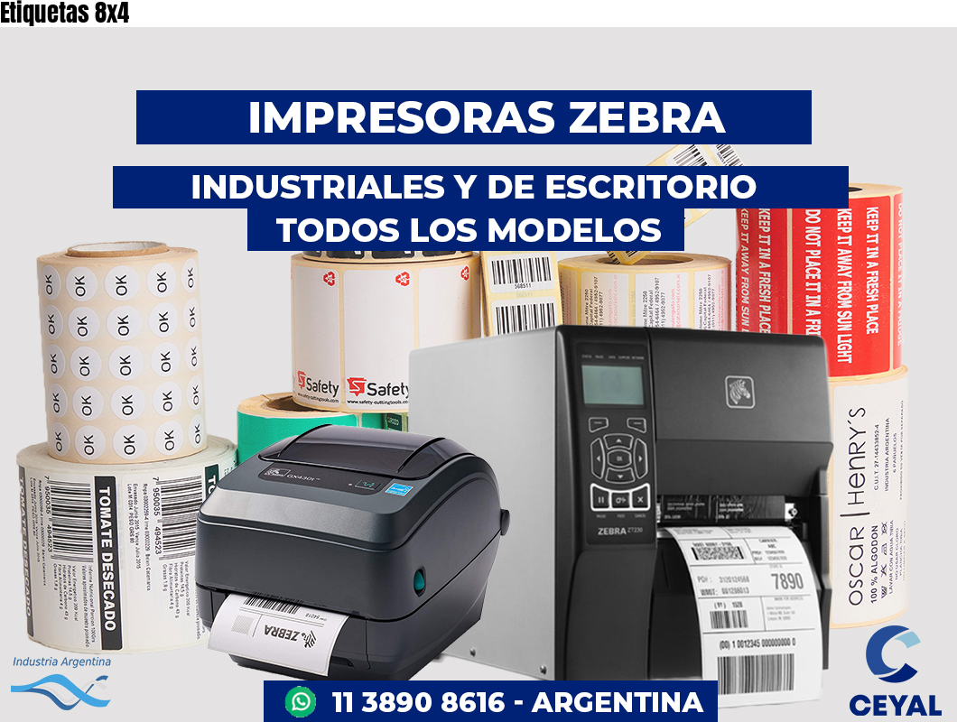 Etiquetas 8x4