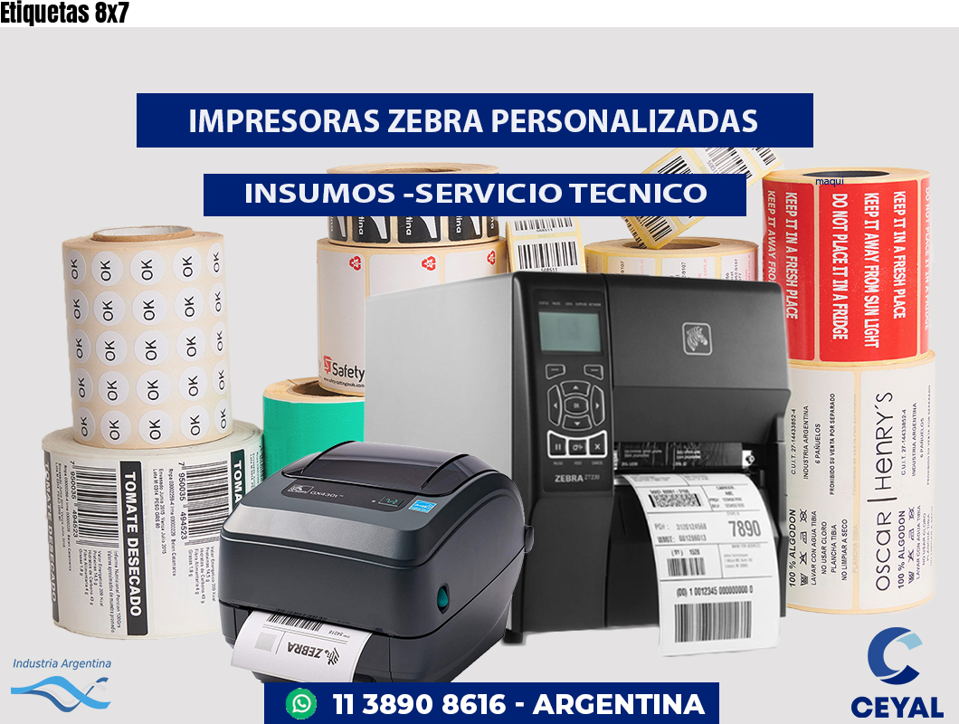Etiquetas 8x7