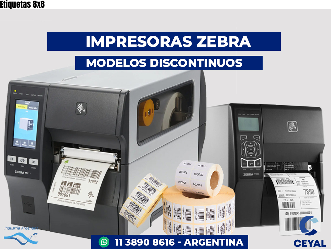 Etiquetas 8x8