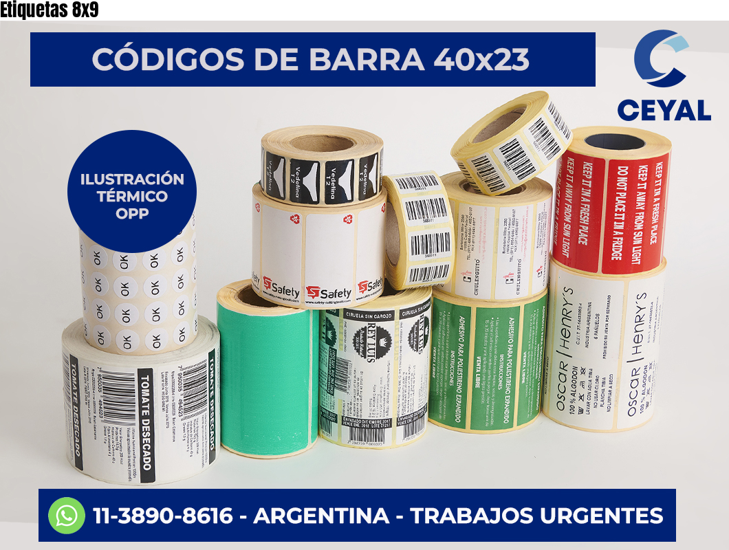 Etiquetas 8×9