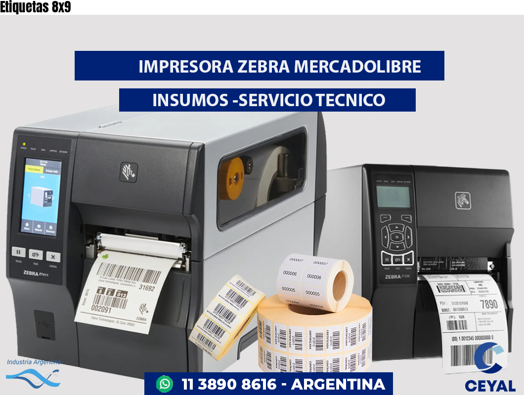 Etiquetas 8x9