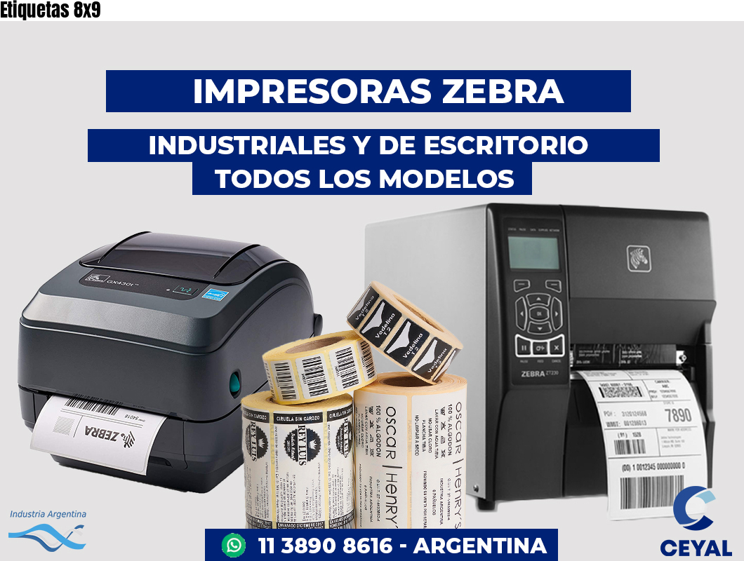 Etiquetas 8x9