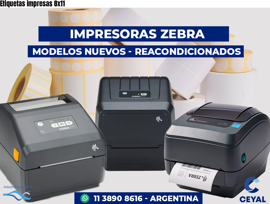 Etiquetas impresas 8x11