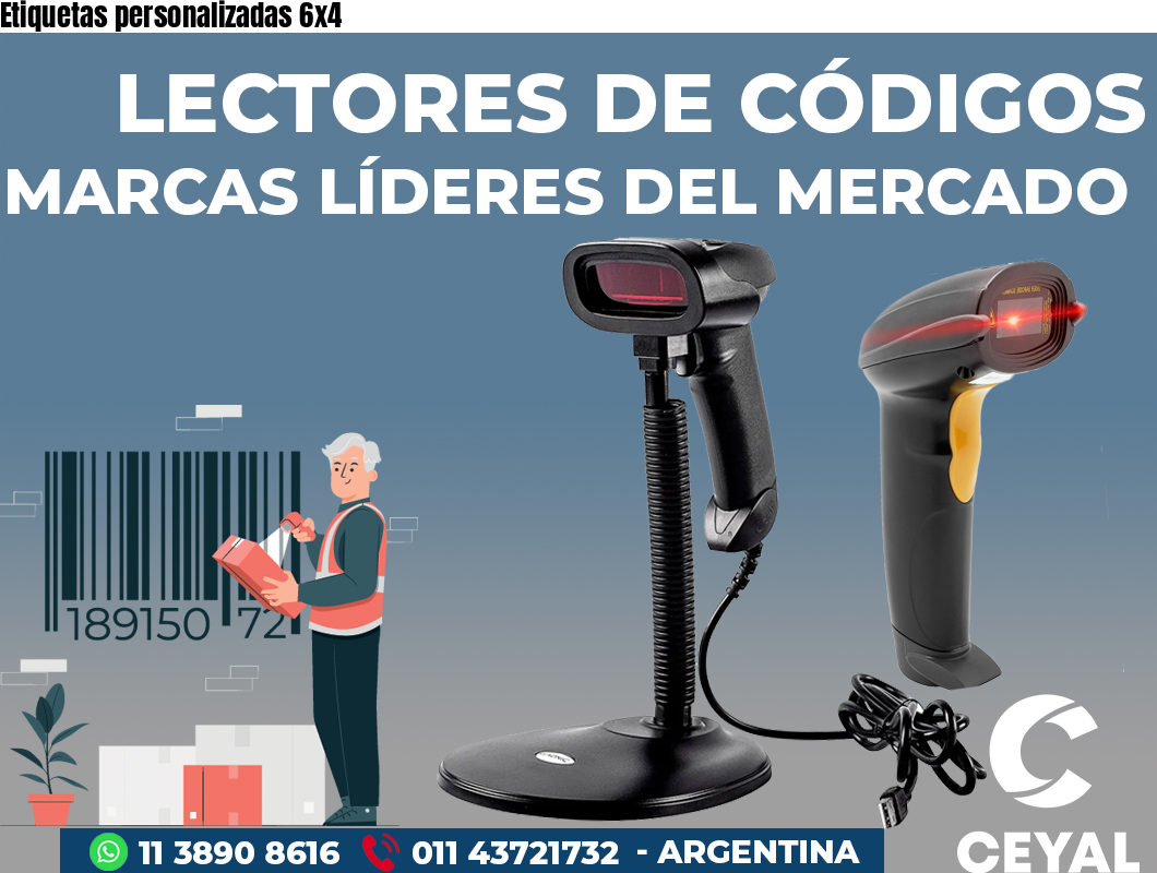 Etiquetas personalizadas 6x4