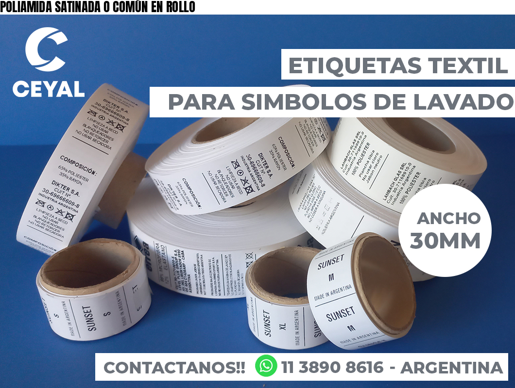 POLIAMIDA SATINADA O COMÚN EN ROLLO