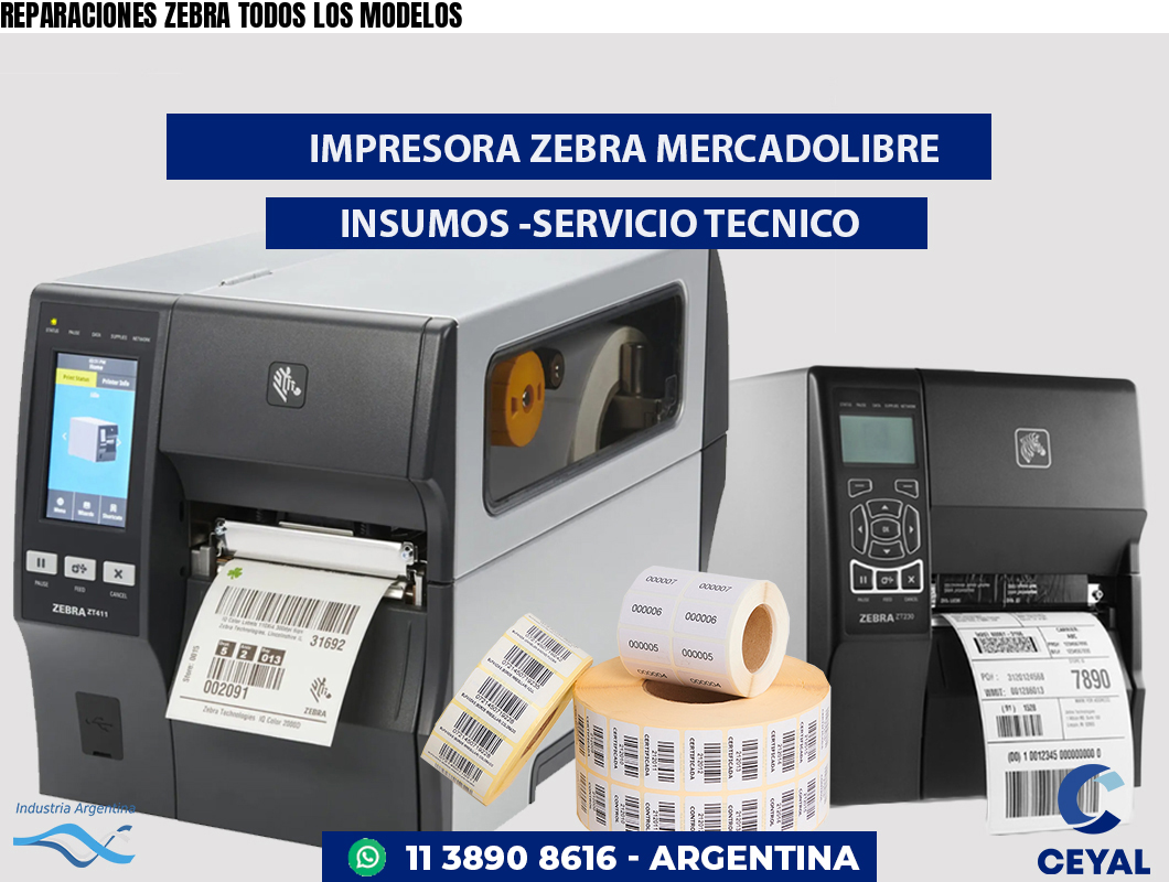 REPARACIONES ZEBRA TODOS LOS MODELOS