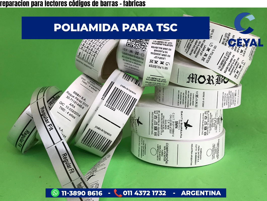 reparacion para lectores códigos de barras - fabricas