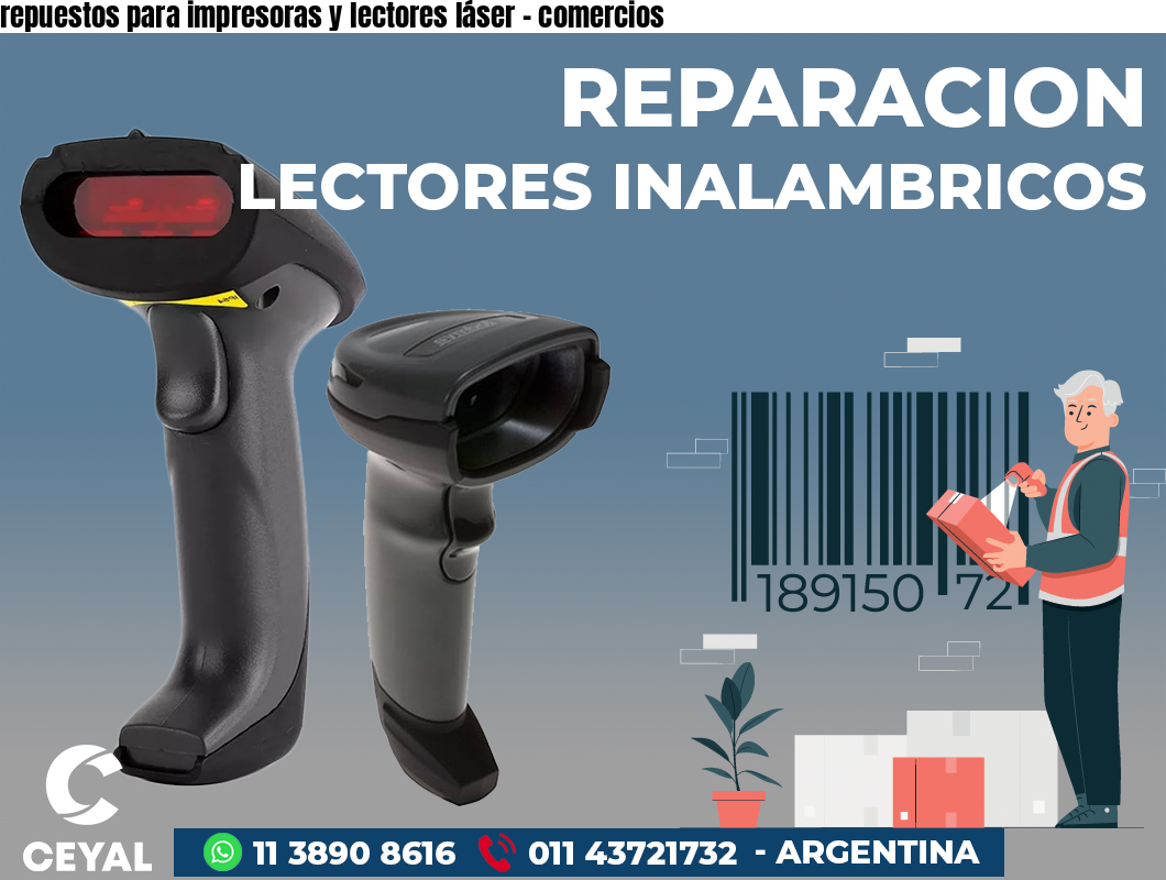 repuestos para impresoras y lectores láser - comercios