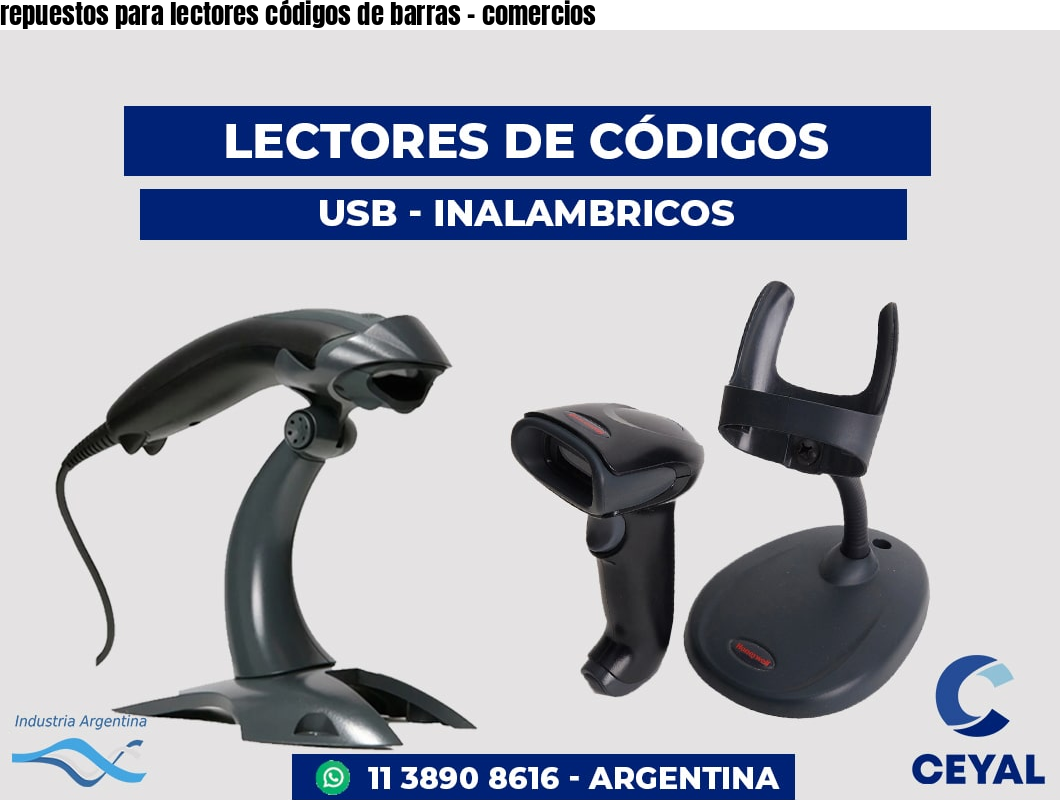 repuestos para lectores códigos de barras - comercios