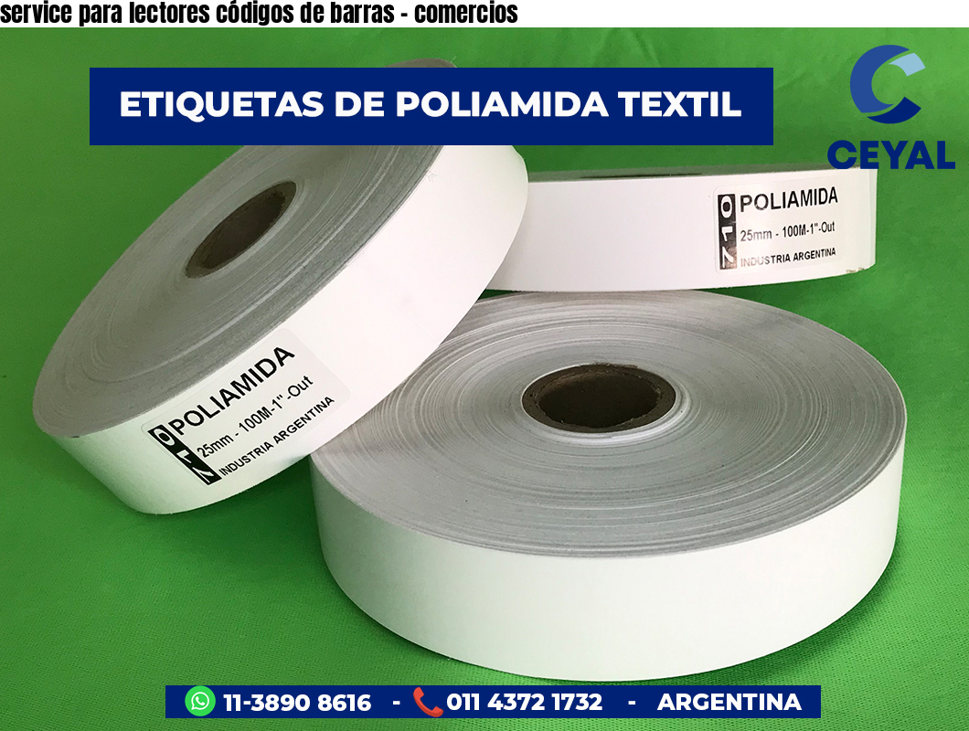 service para lectores códigos de barras - comercios