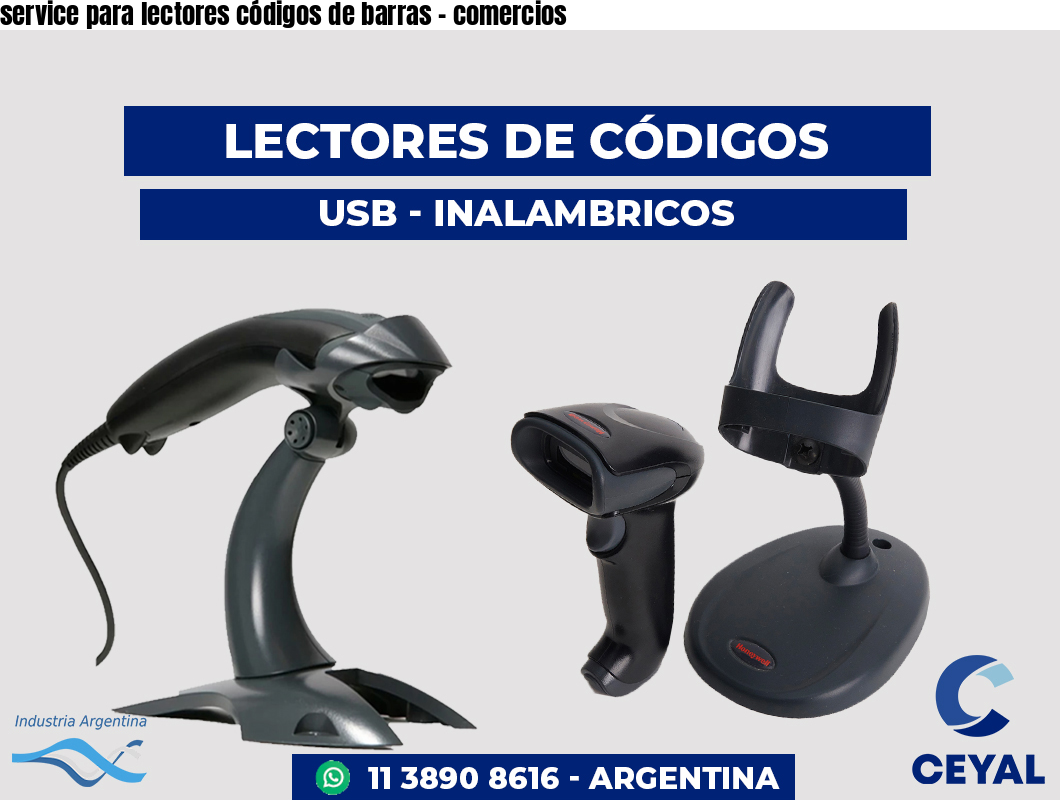 service para lectores códigos de barras - comercios