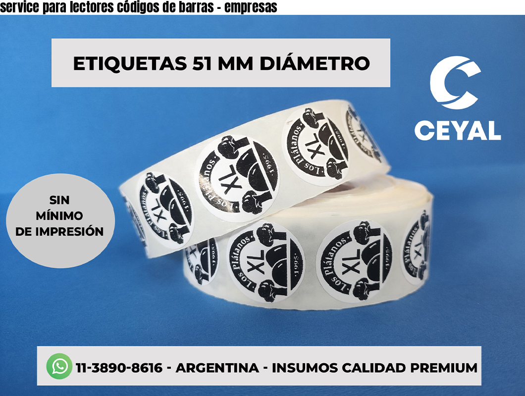 service para lectores códigos de barras - empresas