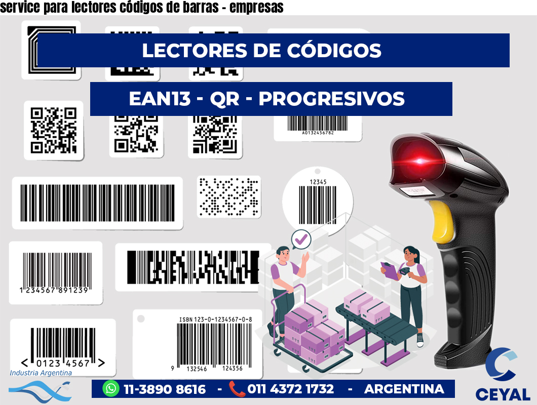 service para lectores códigos de barras - empresas