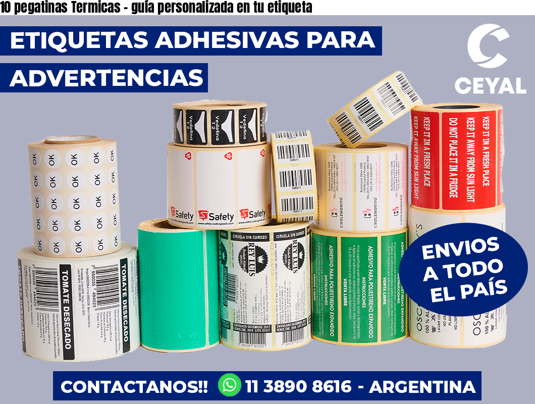 10 pegatinas Termicas – guía personalizada en tu etiqueta