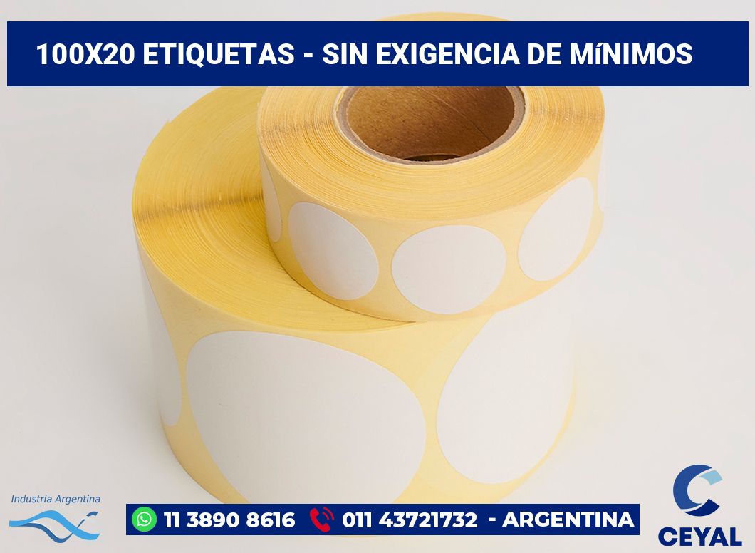 100x20 Etiquetas