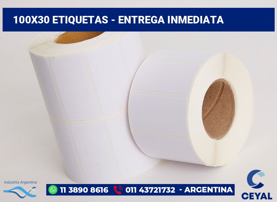 100x30 Etiquetas