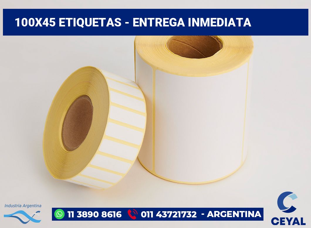 100×45 Etiquetas