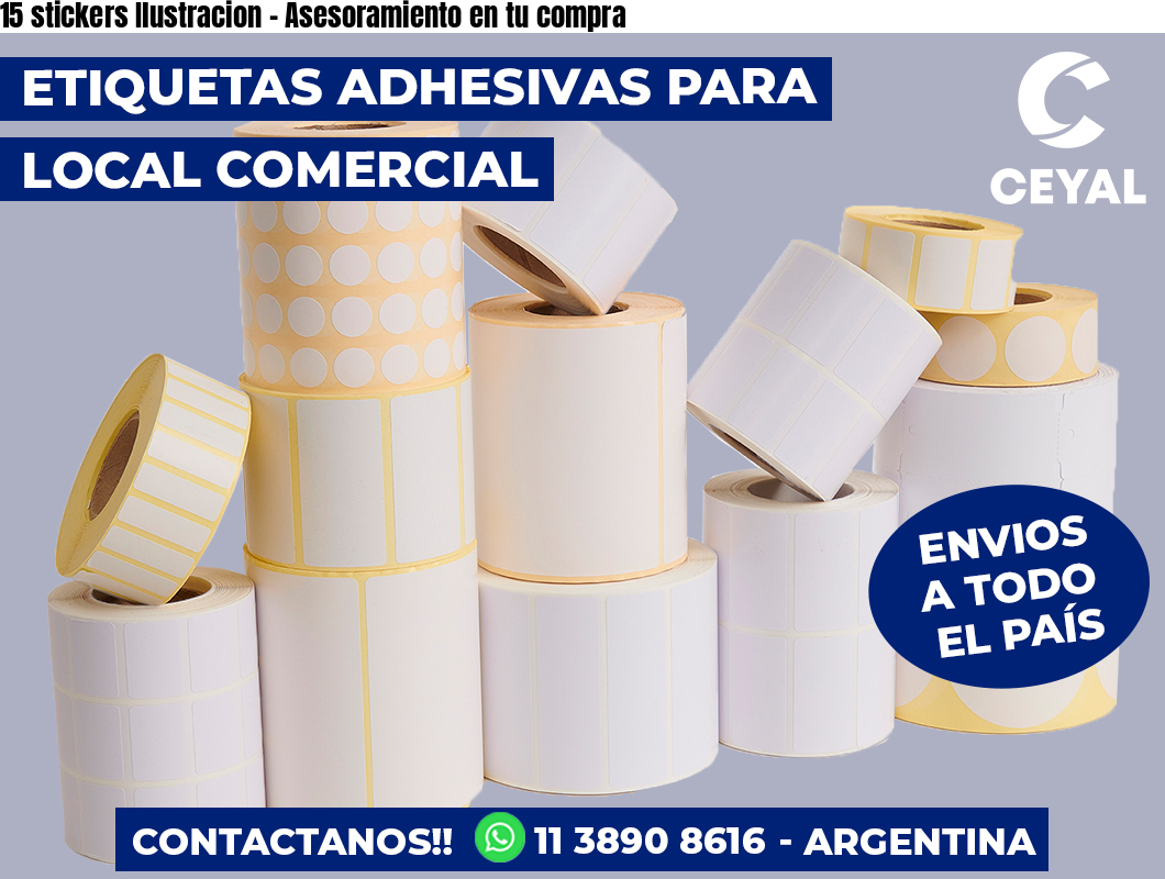 15 stickers Ilustracion – Asesoramiento en tu compra