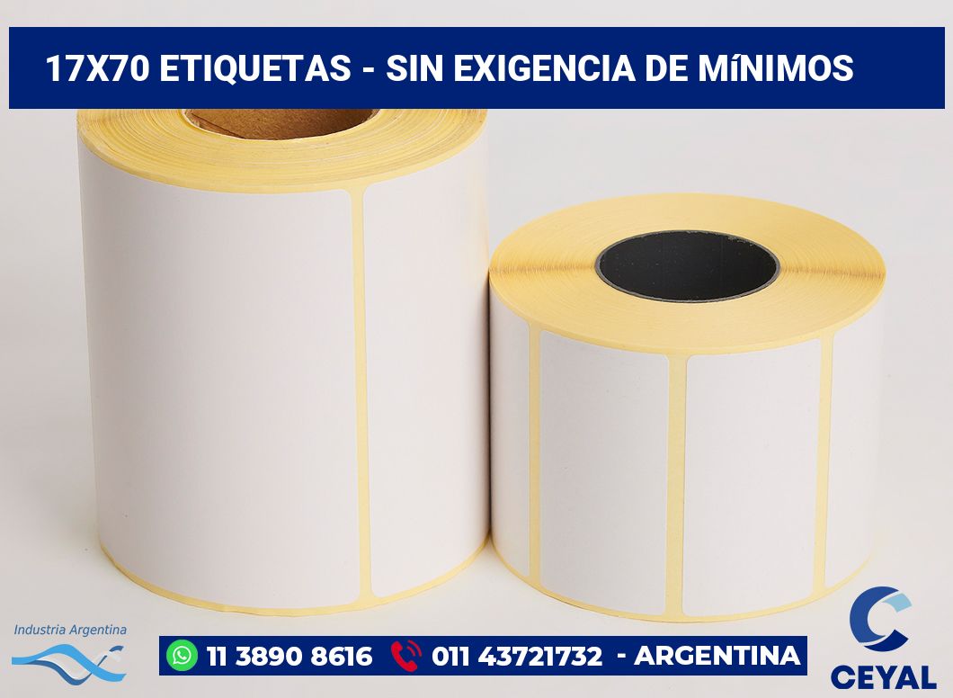 17x70 Etiquetas
