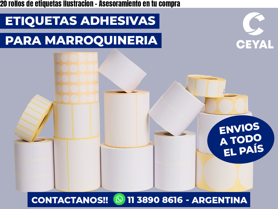 20 rollos de etiquetas Ilustracion – Asesoramiento en tu compra