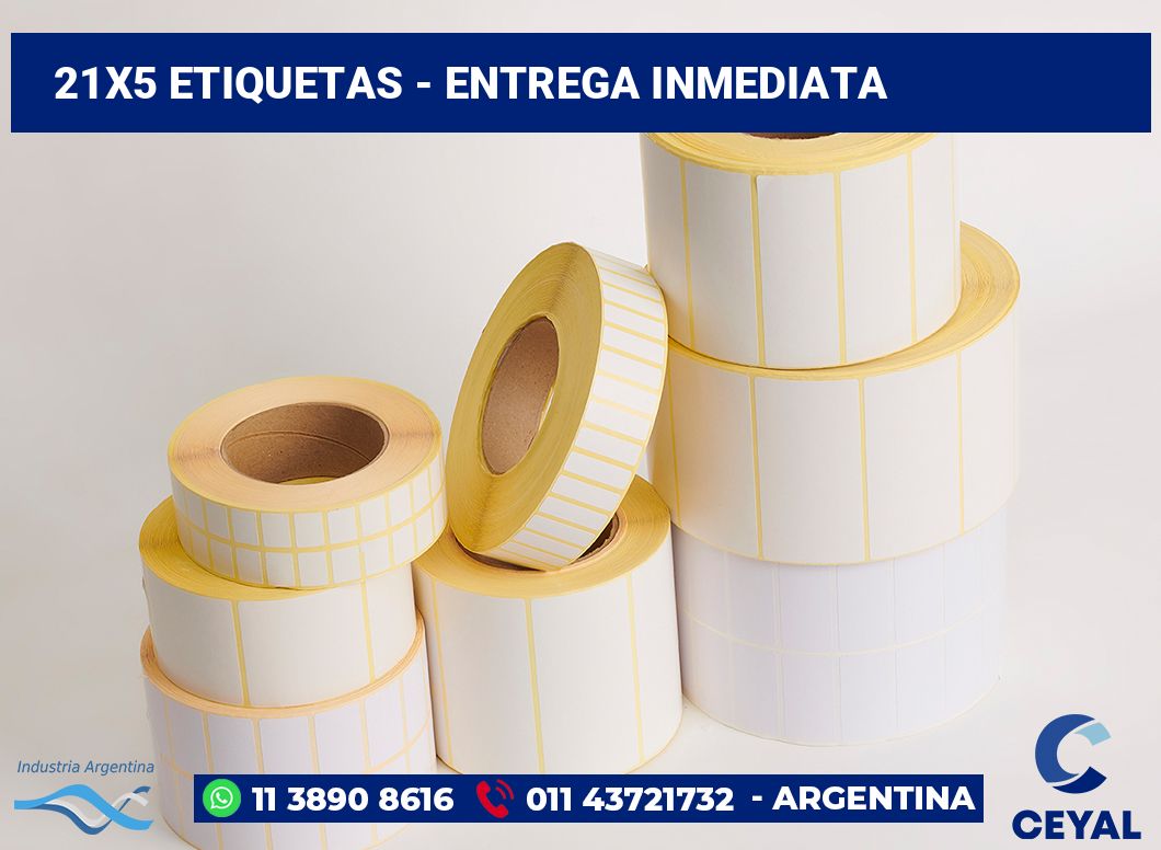 21x5 Etiquetas