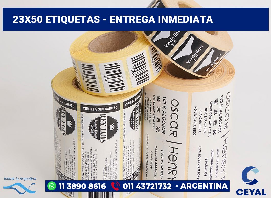 23×50 Etiquetas