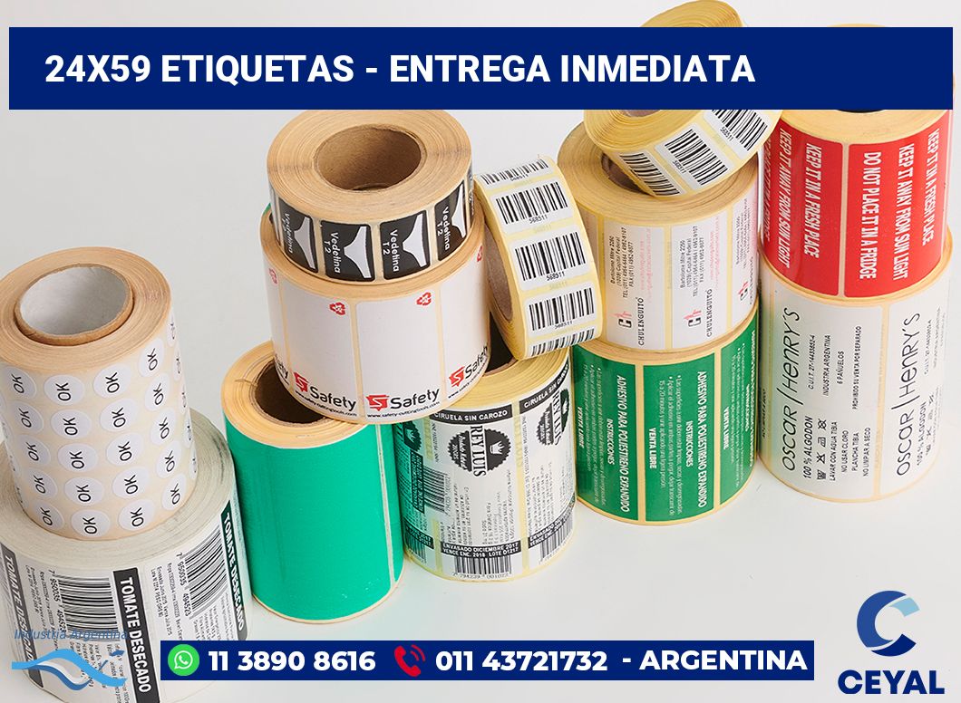24x59 Etiquetas