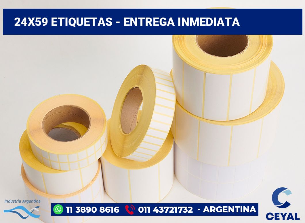 24×59 Etiquetas