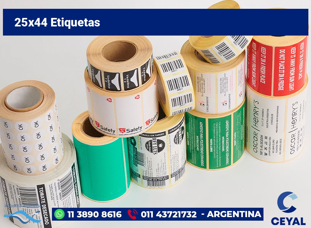 25x44 Etiquetas